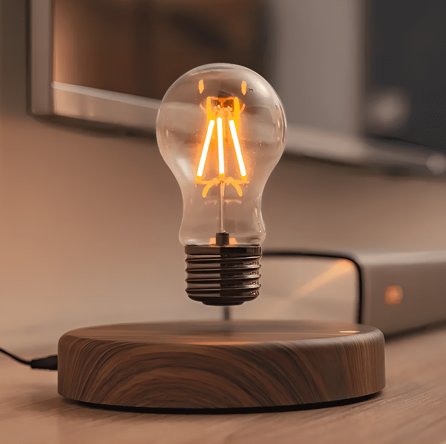 Découvrez notre ampoule en lévitation, un bijou technologique qui flotte dans les airs grâce à une innovation magnétique. Illuminez votre pièce avec style tout en stimulant votre imagination pour une productivité accrue. 